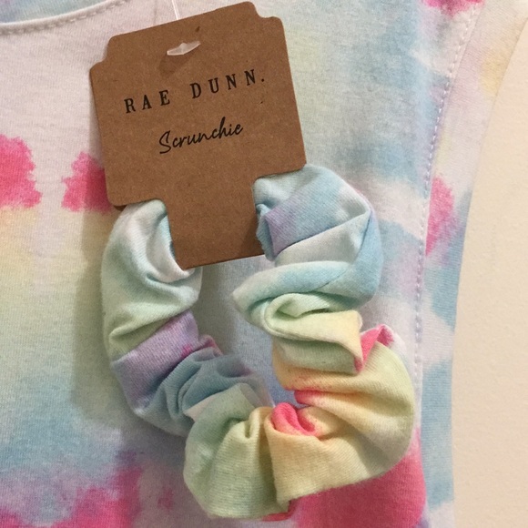 Rae Dunn T-shirt with scrunchie set (sz l) - Picture 4 of 8